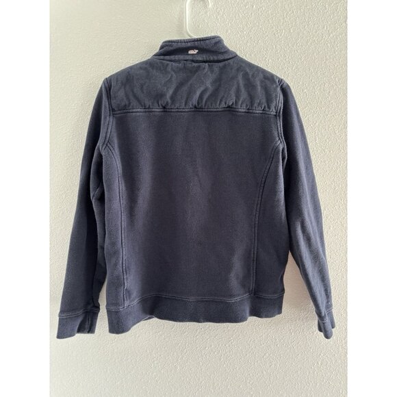 Vineyard Vines Sweater‎ Womens Medium Blue Quarter Zip Set Preppy Cozy Nautical - Picture 5 of 15